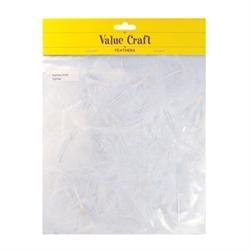 AussieSuperStore Art & Craft Essentials Craft Feathers White Craft Feathers White | Artificial Feathers 9331468035657 VCF20